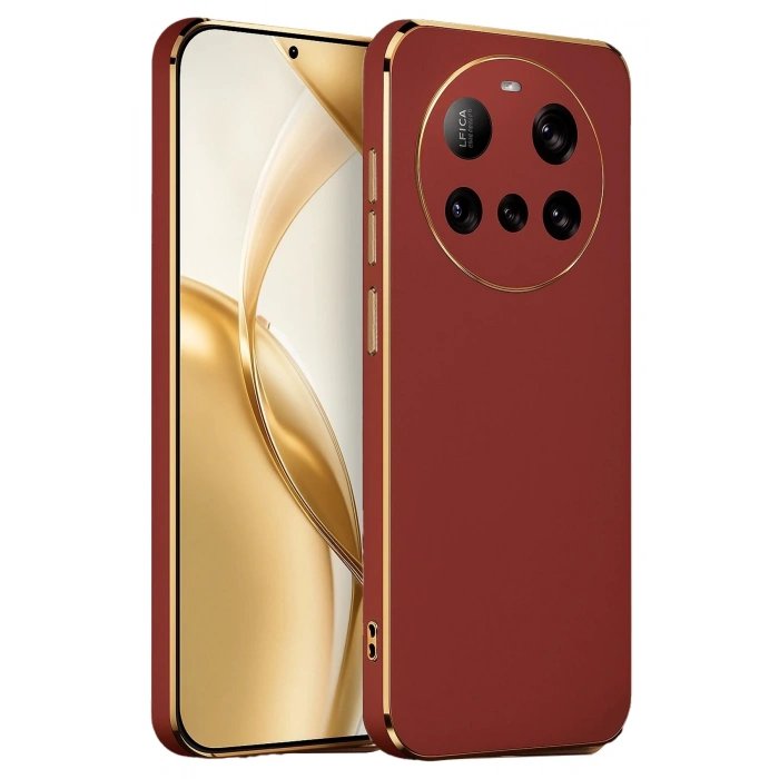 Durukar®   Mi 15 Ultra Kılıf Volet Silikon - Kırmızı