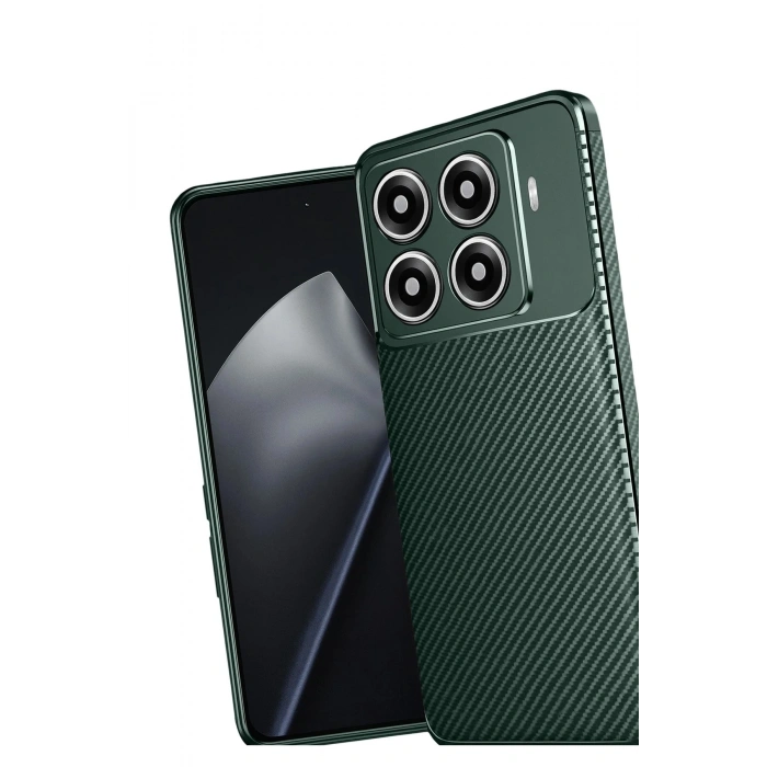 Durukar®   Mi 15T Pro Auto Focus Karbon Kapak - Koyu Yeşil