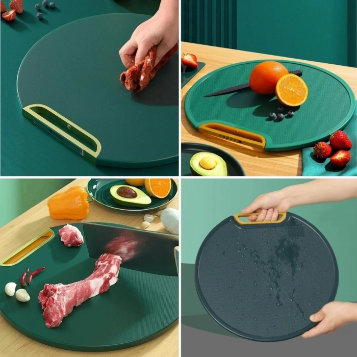 Durukar® Kitchen Vegetable, Fruit, Meat, Fish, Bread Chopping Cutting Board with Stand