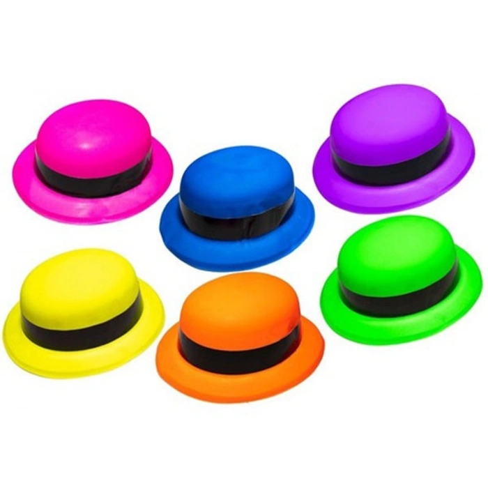 Durukar® Neon Partisi Turuncu Renk Melon Plastik Parti Şapkası