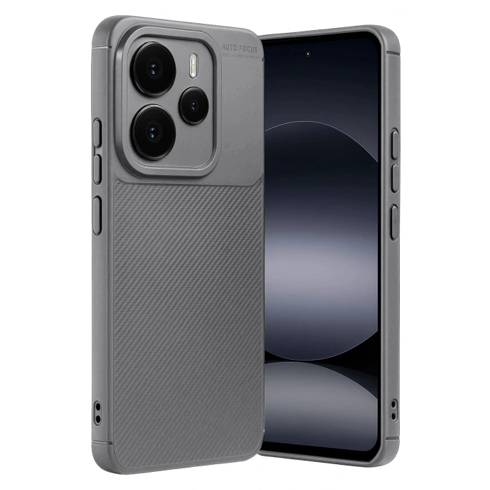 Durukar®   Note 14 5G Auto Focus Karbon Kapak - Gri
