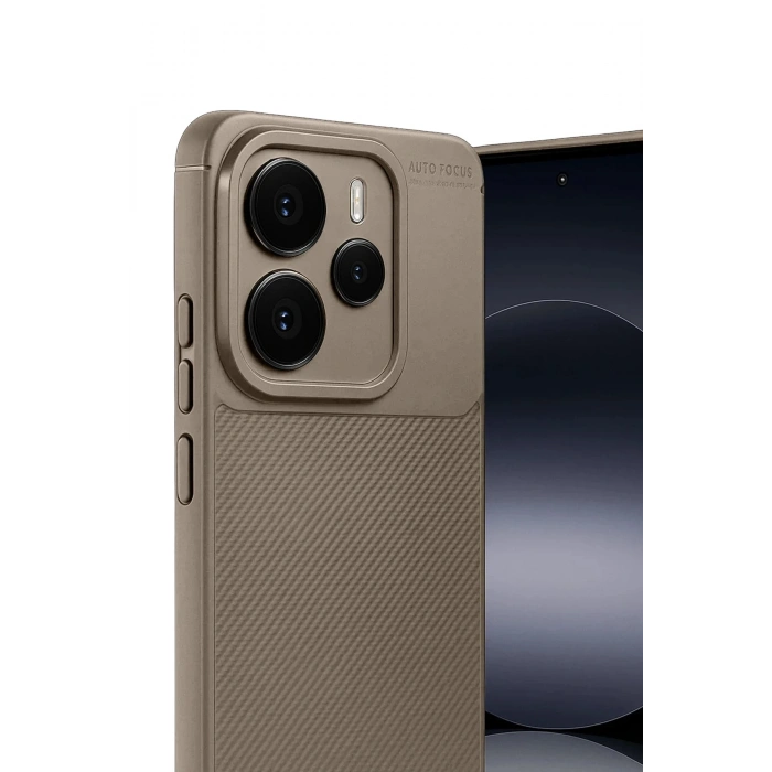 Durukar®   Note 14 5G Auto Focus Karbon Kapak - Kahverengi