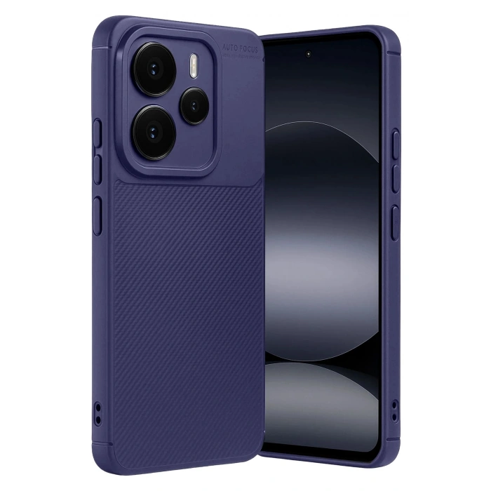 Durukar®   Note 14 5G Auto Focus Karbon Kapak - Lacivert