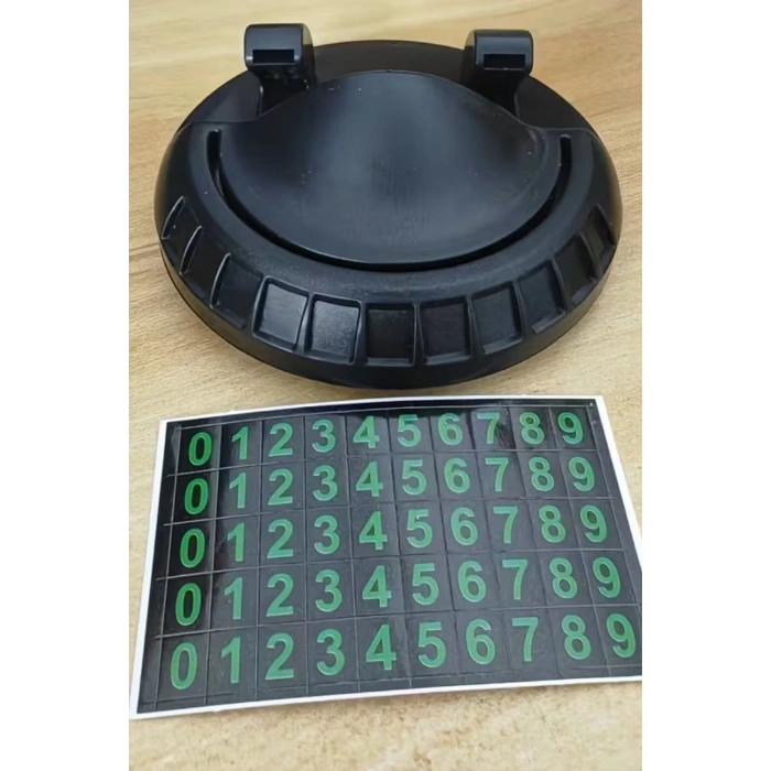 Durukar® Numaratörlü Güçlü Yapışkanlı 360 Derece Dönebilen Su Geçirmez Araç İçi Telefon Tutucu Plastik Aparat