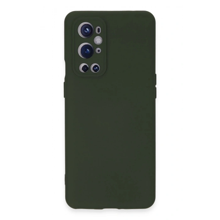 Durukar®  One Plus 9 Pro Kılıf Nano içi Kadife Silikon - Koyu Yeşil