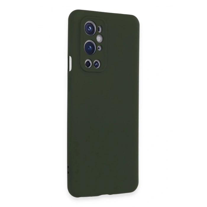 Durukar®  One Plus 9 Pro Kılıf Nano içi Kadife Silikon - Koyu Yeşil