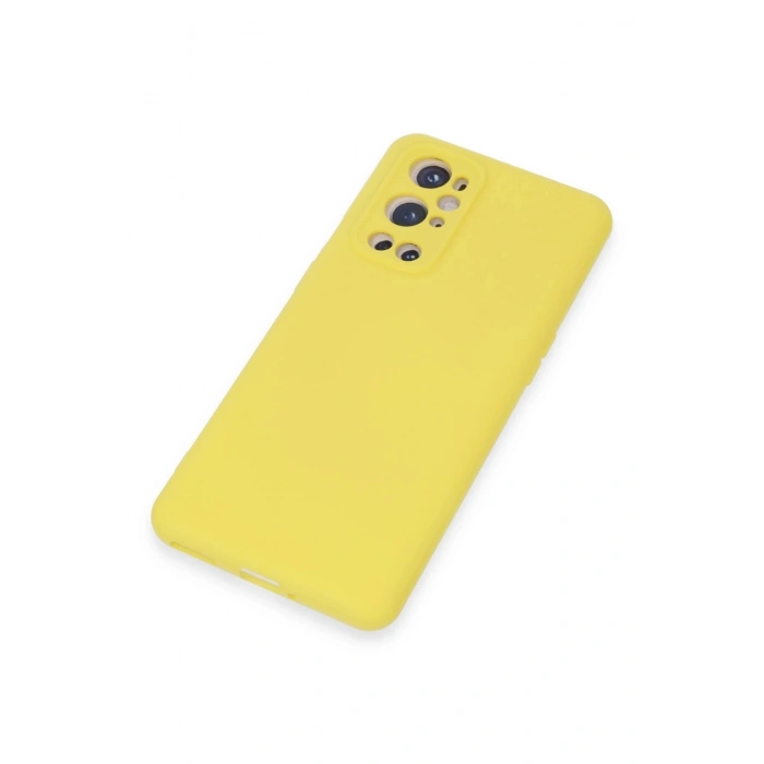 Durukar®  One Plus 9 Pro Kılıf Nano içi Kadife Silikon - Sarı