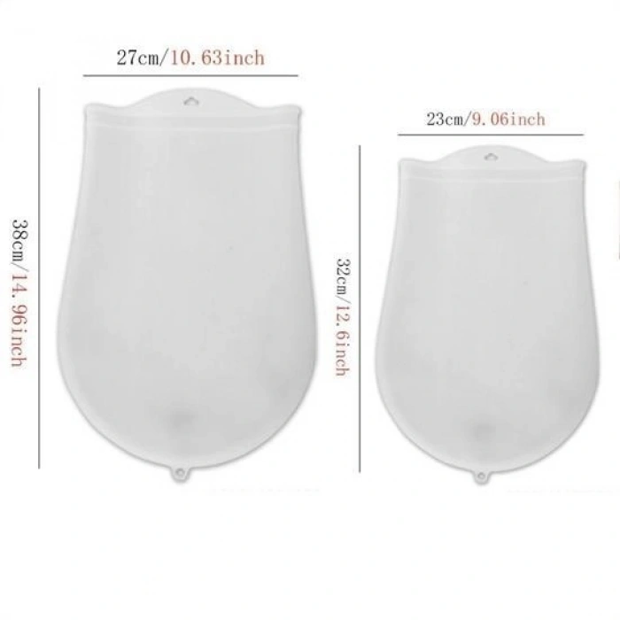 Durukar® Medium Dough Bag Silicone Transparent Dough Kneading Bag Bread Pasta Manti Dough Easy Yo