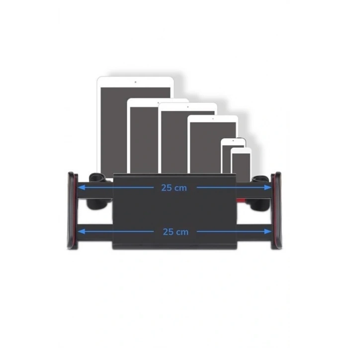 Durukar® Oto Koltuk Arkası Telefon Tablet Tutucu Ayarlanabilir 360 Derece Dönebilen Pratik Stand