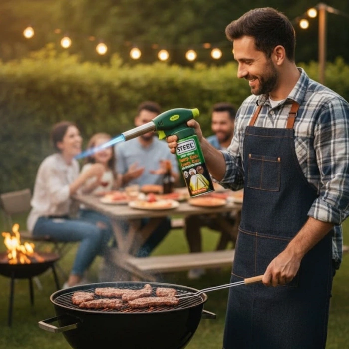 Durukar® Outdoor Kamp, Piknik ve Tamir İşleri İçin Kamp Gazı Seti – Taşınabilir Pürmüz Alev Tabancası ve Yüksek Performanslı Gaz Kartuşu