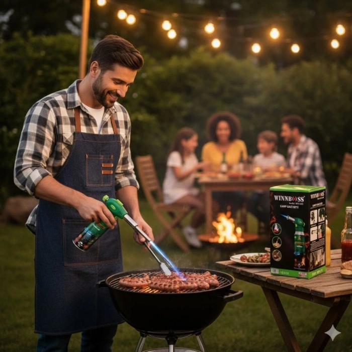 Durukar® Outdoor Kamp, Piknik ve Tamir İşleri İçin Kamp Gazı Seti – Taşınabilir Pürmüz Alev Tabancası ve Yüksek Performanslı Gaz Kartuşu