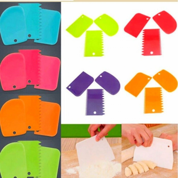 Durukar® Pasta Hamur Şekillendirici Spatula Kesici Kazıyıcı Dekoratör Set