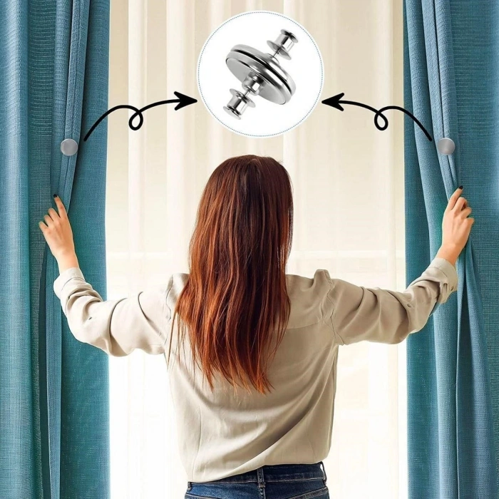 Durukar® Curtain and Fabric Fastening Magnet 2 Pieces