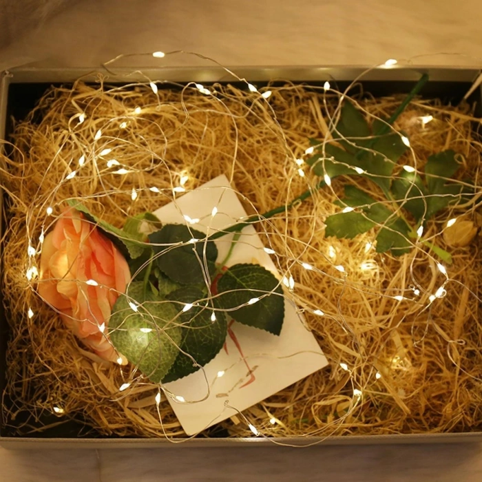 Durukar® Peri Led Işık 10 Metre (Sarı) Pilli Aydınlatma Şerit Led Saçak Spot Süsleme