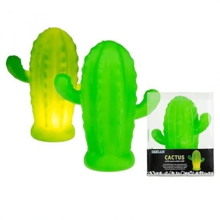 Durukar® Battery-Powered Silicone LED Light Cute Cactus Night Lamp Lighting