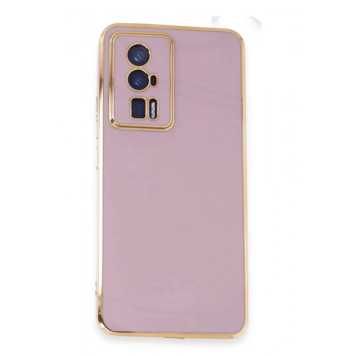 Durukar®   Poco F5 Pro Kılıf Volet Silikon - Mor