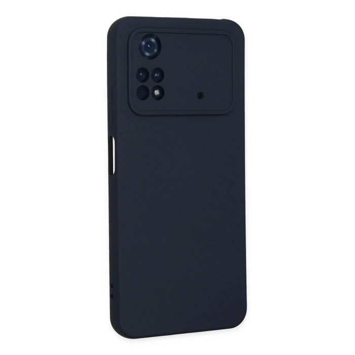 Durukar®   Poco M4 Pro 4G Kılıf Nano içi Kadife Silikon - Lacivert