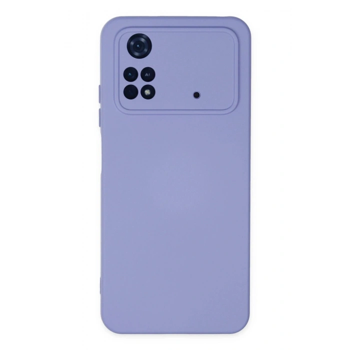 Durukar®   Poco M4 Pro 4G Kılıf Nano içi Kadife Silikon - Lila