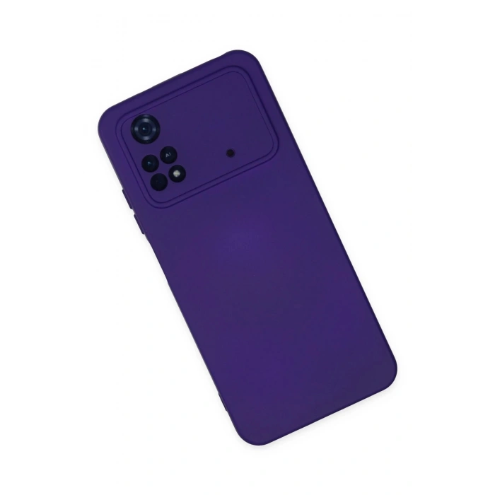 Durukar®   Poco M4 Pro 4G Kılıf Nano içi Kadife Silikon - Mor