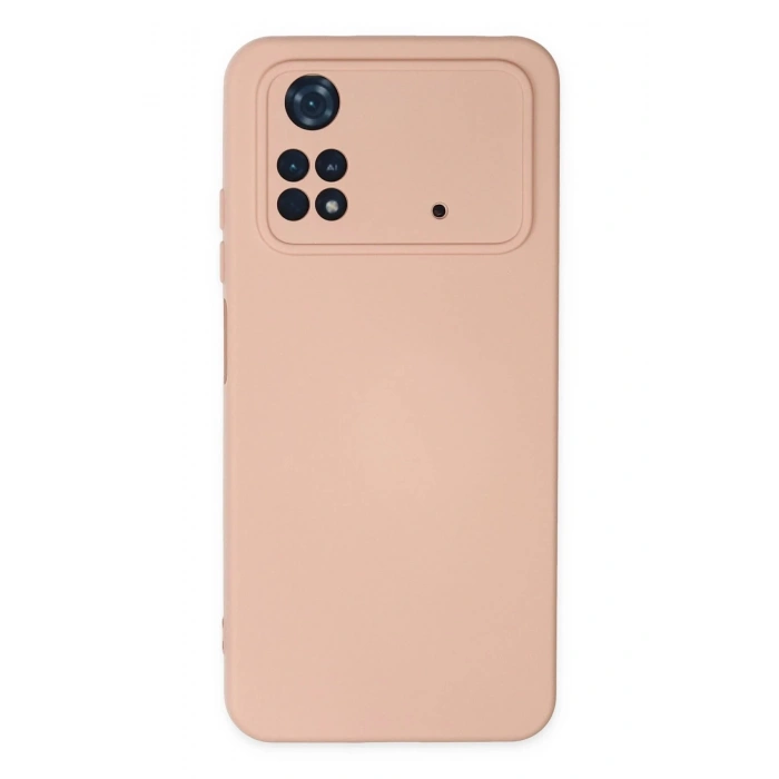 Durukar®   Poco M4 Pro 4G Kılıf Nano içi Kadife Silikon - Pudra