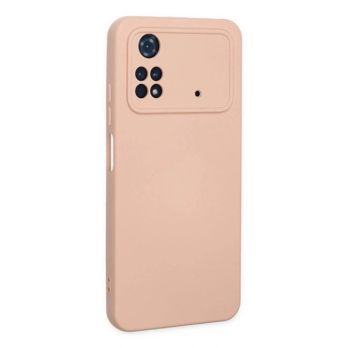 Durukar®   Poco M4 Pro 4G Kılıf Nano içi Kadife Silikon - Pudra