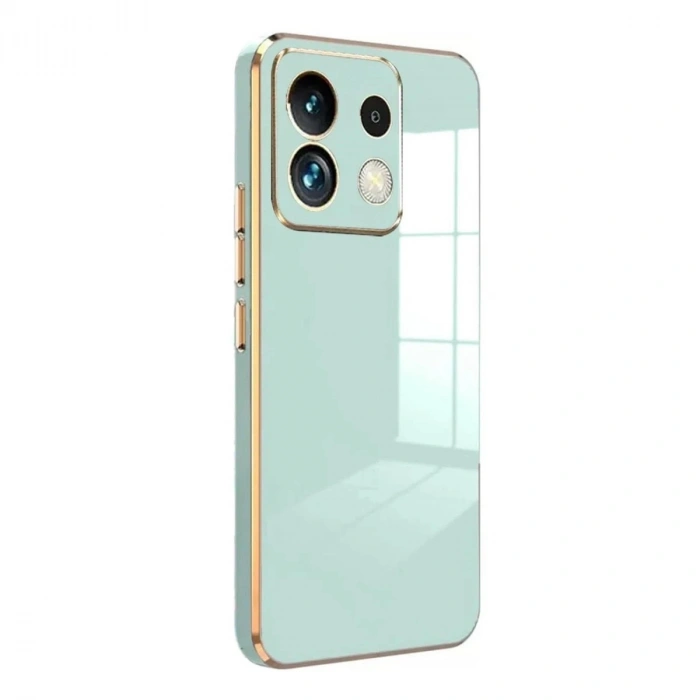 Durukar®   Poco M6 Pro 4G Kılıf Volet Silikon - Açık Yeşil
