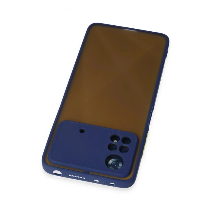 Durukar®   Poco X4 Pro 5G Kılıf Montreal Silikon Kapak - Lacivert