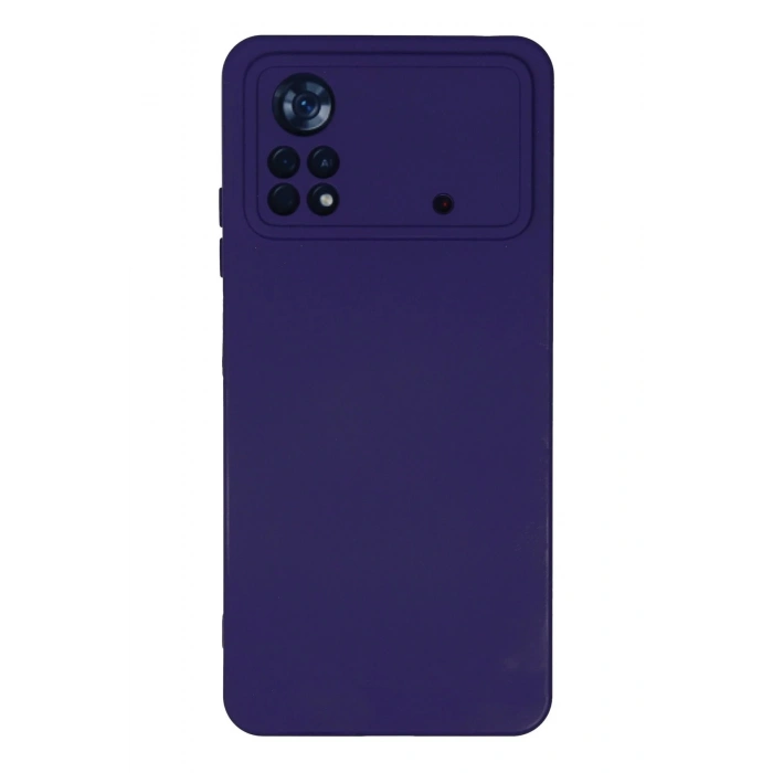 Durukar®   Poco X4 Pro 5G Kılıf Nano içi Kadife Silikon - Mor