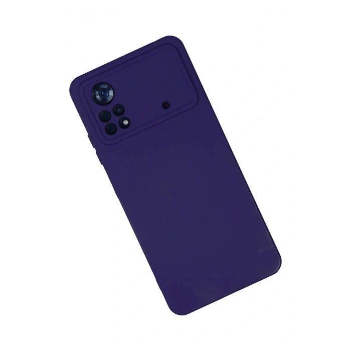 Durukar®   Poco X4 Pro 5G Kılıf Nano içi Kadife Silikon - Mor