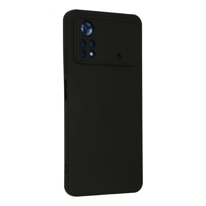 Durukar®   Poco X4 Pro 5G Kılıf Nano içi Kadife Silikon - Siyah
