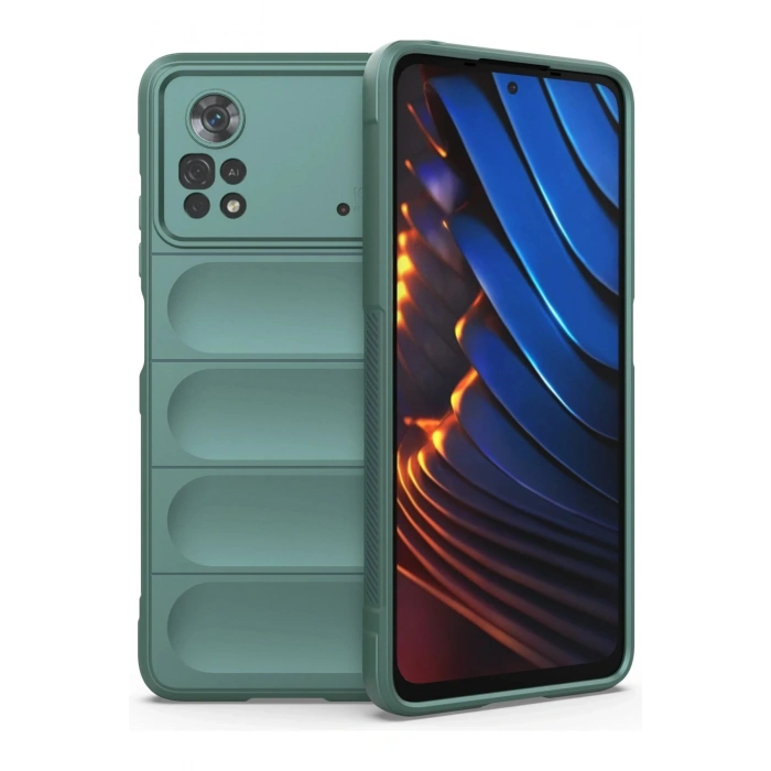 Durukar®   Poco X4 Pro 5G Kılıf Optimum Silikon - Koyu Yeşil