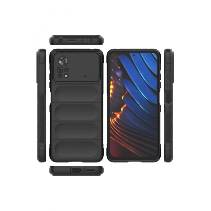Durukar®   Poco X4 Pro 5G Kılıf Optimum Silikon - Siyah