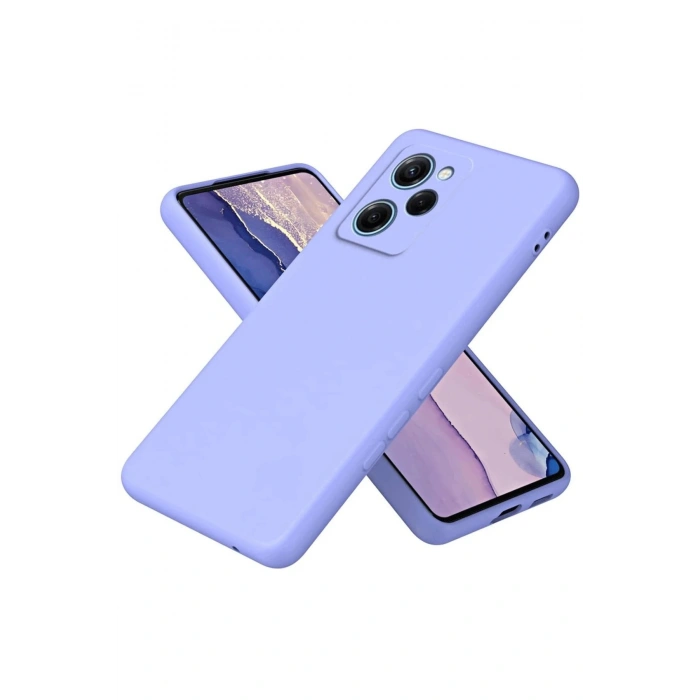 Durukar®   Poco X5 Pro 5G Nano içi Kadife Silikon - Lila