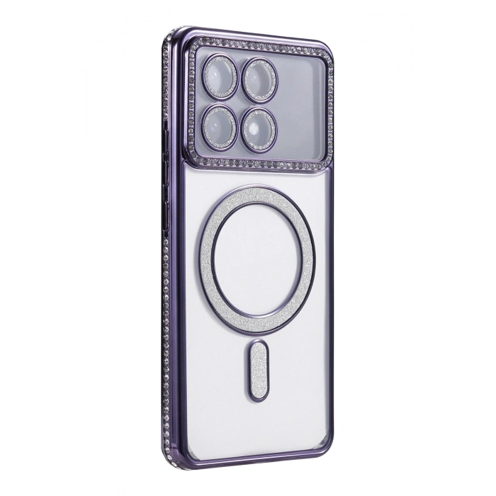 Durukar®   Poco X6 Pro Joke Simli Magneticsafe Kılıf - Derin Mor
