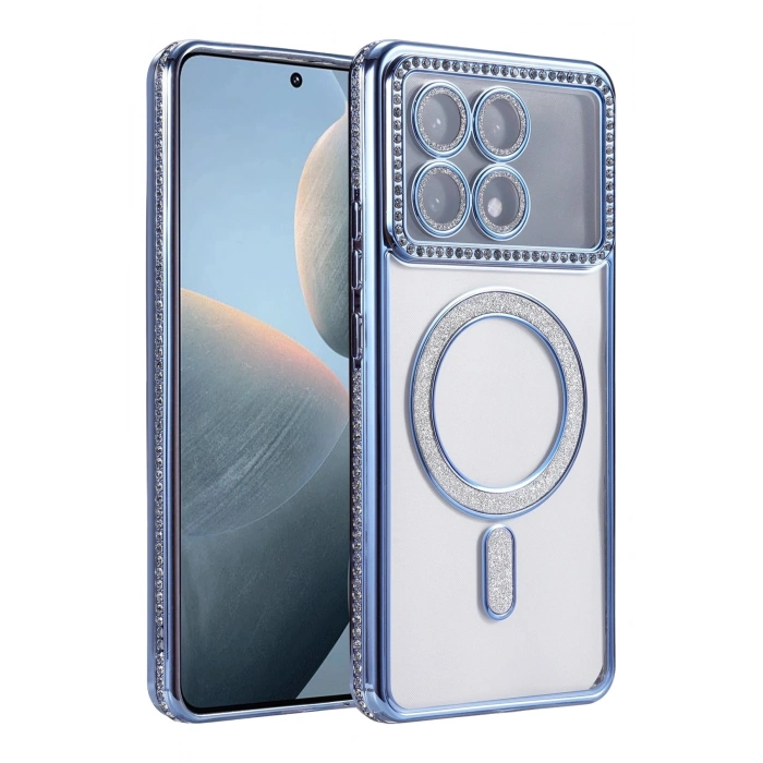 Durukar®   Poco X6 Pro Joke Simli Magneticsafe Kılıf - Mavi