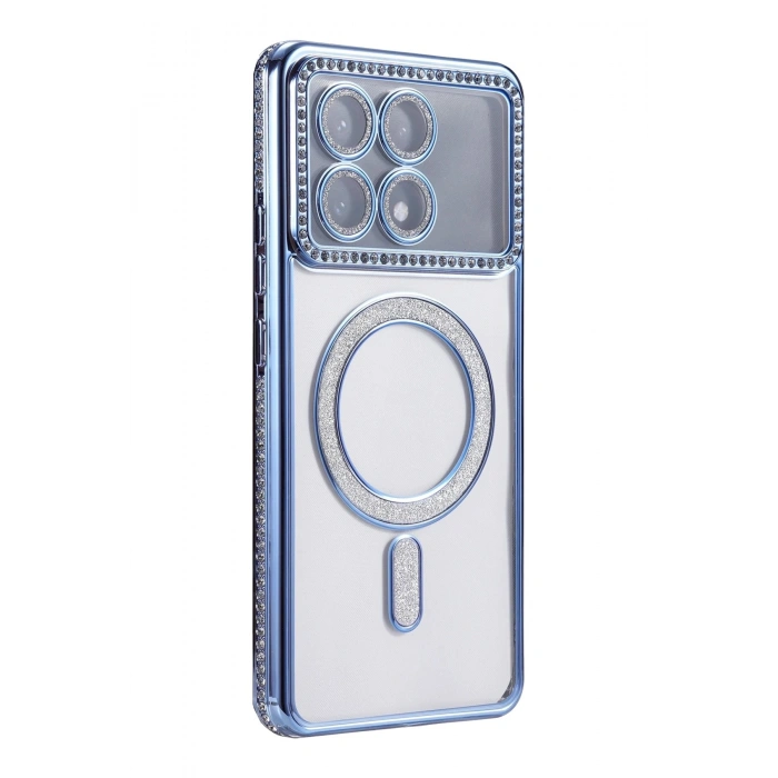 Durukar®   Poco X6 Pro Joke Simli Magneticsafe Kılıf - Mavi