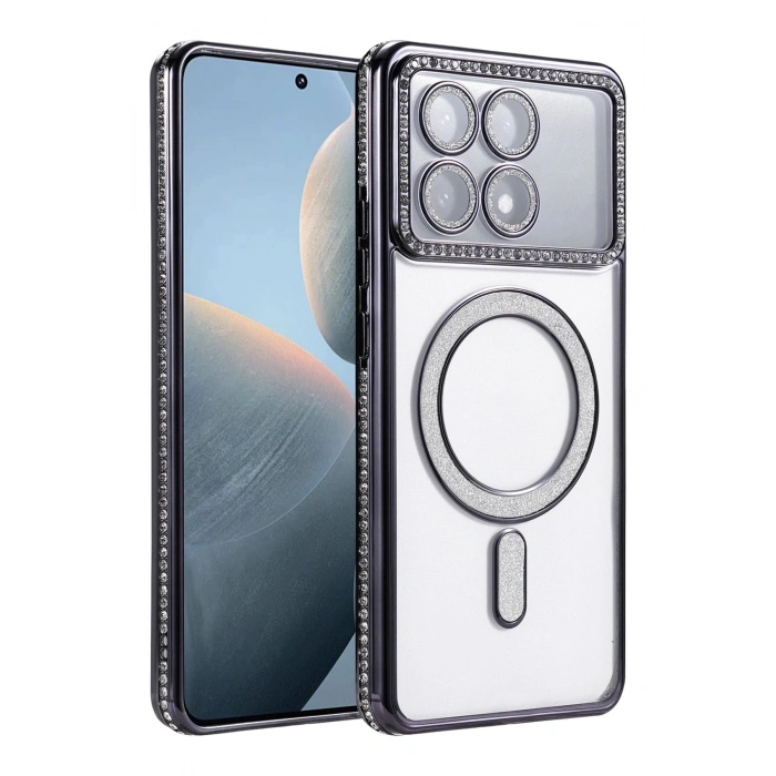 Durukar®   Poco X6 Pro Joke Simli Magneticsafe Kılıf - Siyah