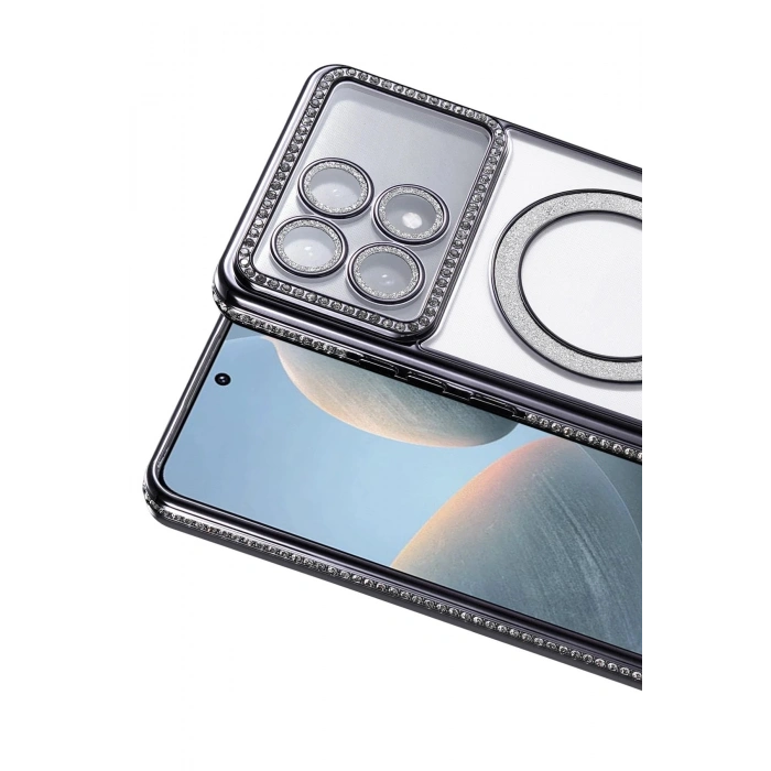 Durukar®   Poco X6 Pro Joke Simli Magneticsafe Kılıf - Siyah