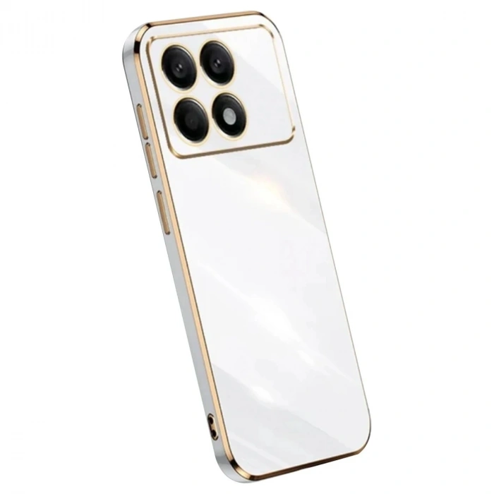 Durukar®   Poco X6 Pro Kılıf Volet Silikon - Beyaz