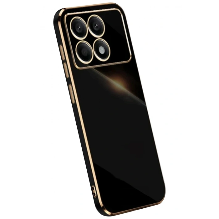 Durukar®   Poco X6 Pro Kılıf Volet Silikon - Siyah