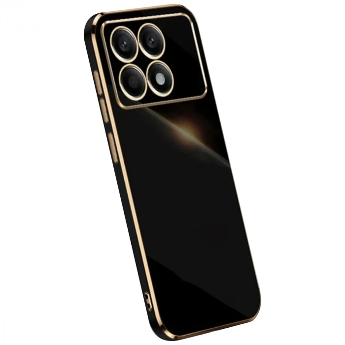 Durukar®   Poco X6 Pro Kılıf Volet Silikon - Siyah