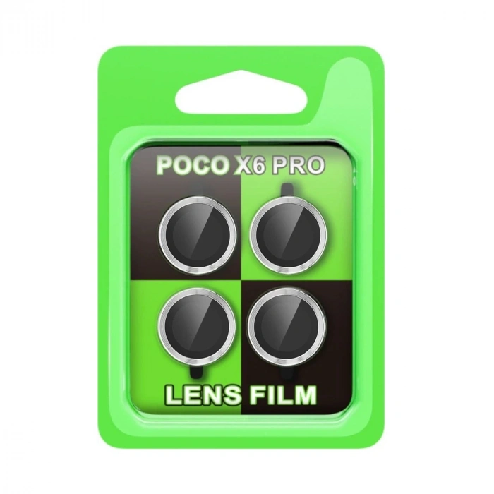 Durukar®   Poco X6 Pro Raze Metal Kamera Lens - Gümüş