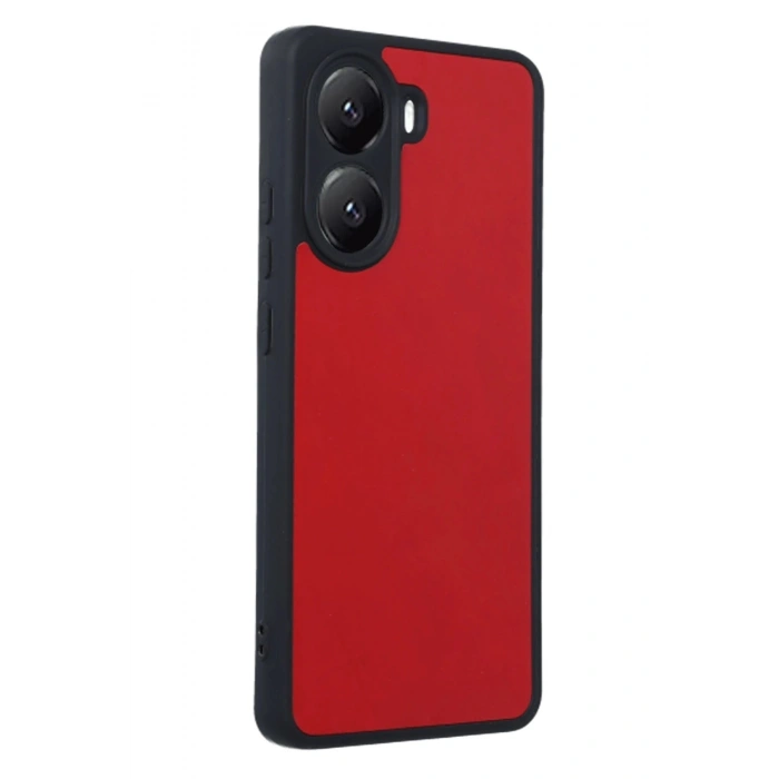 Durukar®   Poco X7 Pro Kılıf Aras Deri Kapak - Kırmızı