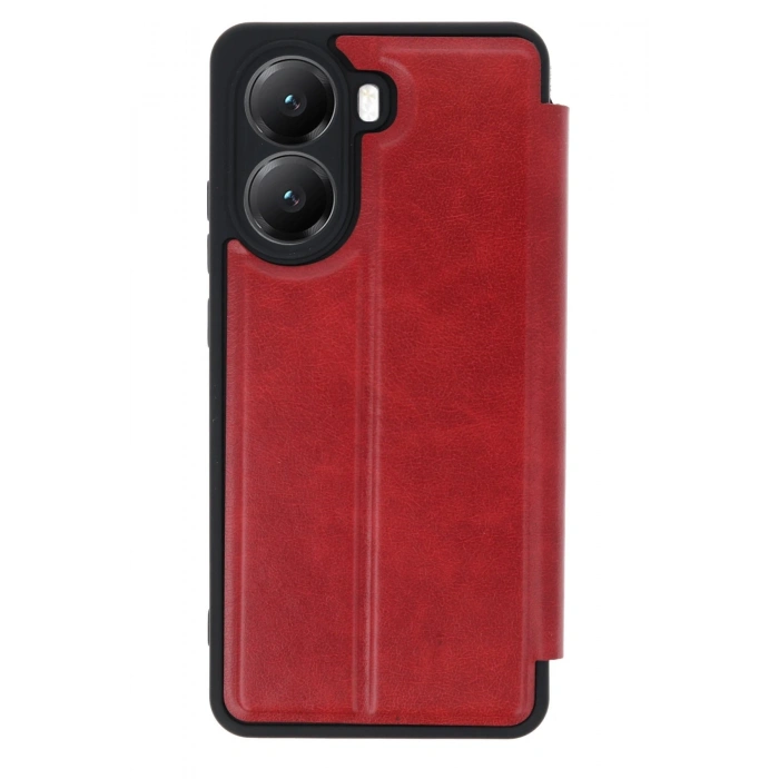 Durukar®   Poco X7 Pro Kılıf Flip Cover - Kırmızı