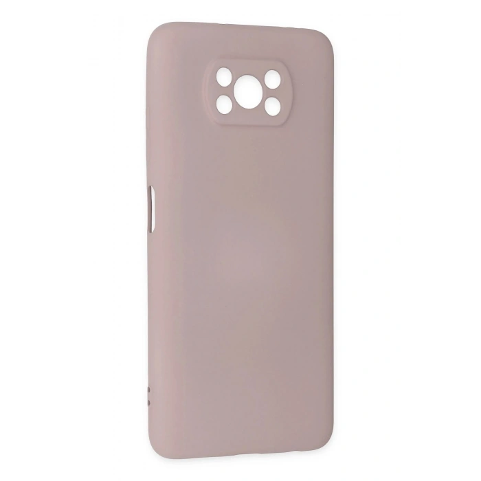 Durukar®   Pocophone X3 Kılıf Nano içi Kadife Silikon - Pudra