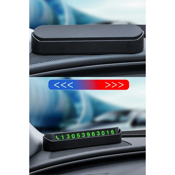 Durukar® Pratik Fosforlu Telefon Numarası Yamzak İçin Araç İçi Oto Numaratör Numaralık