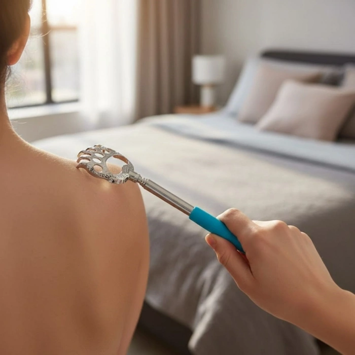 Durukar® Pratik Kolay Teleskopik Metal Sırt Kaşıma Kaşağı Aleti Aparatı