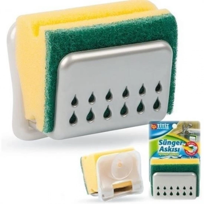 Durukar® Practical Kitchen Sink Suction Cup Dish Sponge Holder Apparatus
