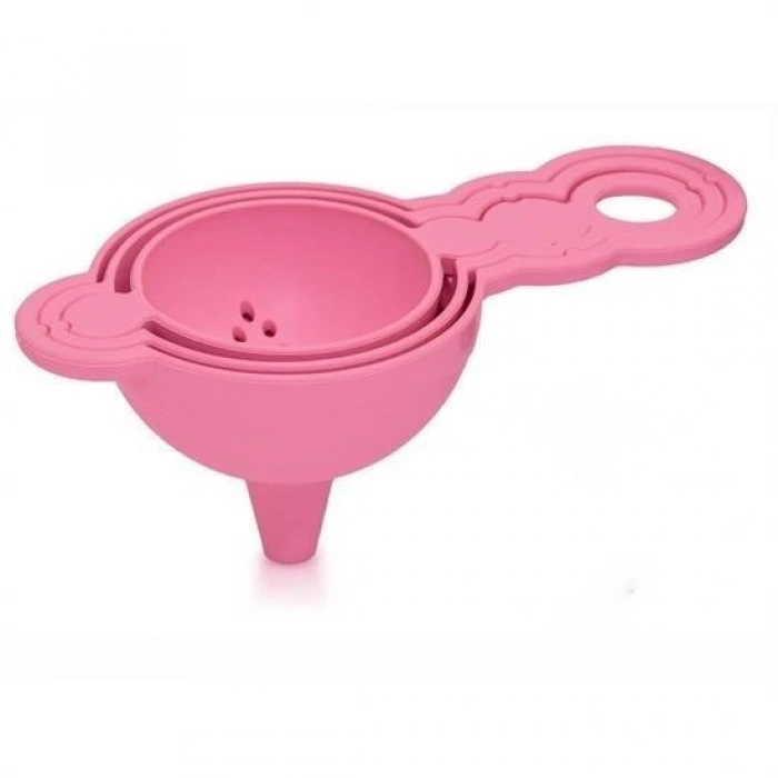 Durukar® Pratik Yumurta Süzgeci Mini Süzgeç Huni Seti Hepsi Bir Arada