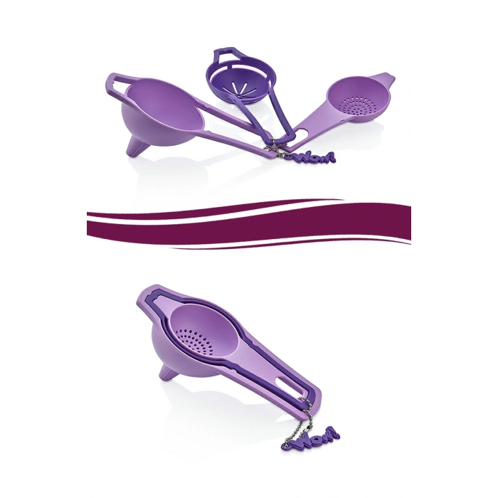 Durukar® Pratik Yumurta Süzgeci Mini Süzgeç Huni Seti Hepsi Bir Arada